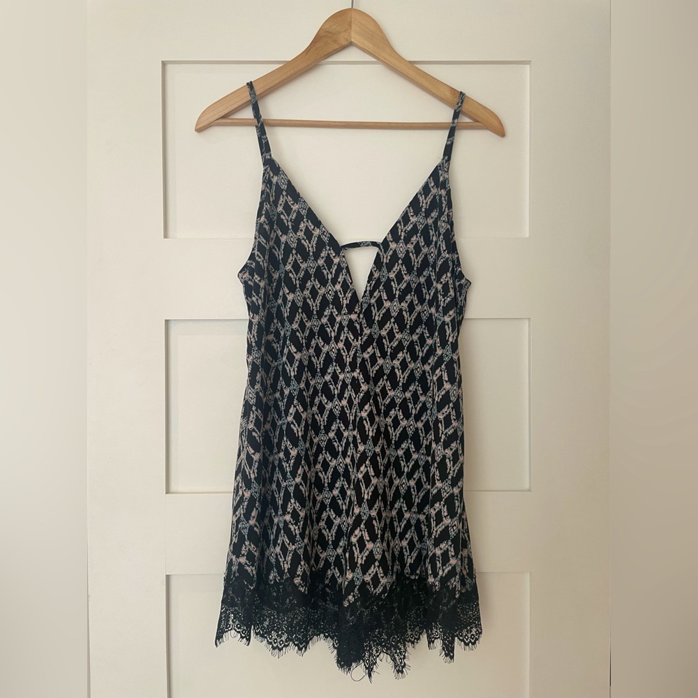 Romper with Lace and Low Back
